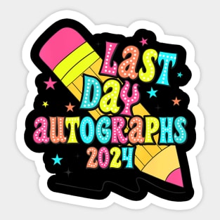 End Of The Year Autographs 2023-2024 Last Day of School Grad Sticker